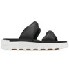 Sorel VIIBE Twist Slide Sandal for Women Black/Sea Salt